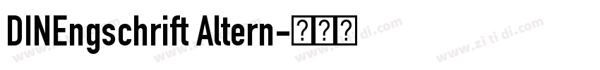 DINEngschrift Altern字体转换